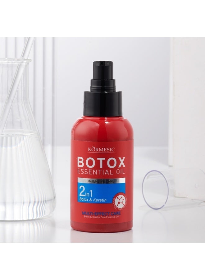 Kormesic Botox Essential Oil 100ml Deeply Nourishes Hair 2 in 1 Botox And Keratin Care Essential Oil Protect Dyed & Permed Hair Make Hair Smooth Restore Hair Natural Shine - Image 4